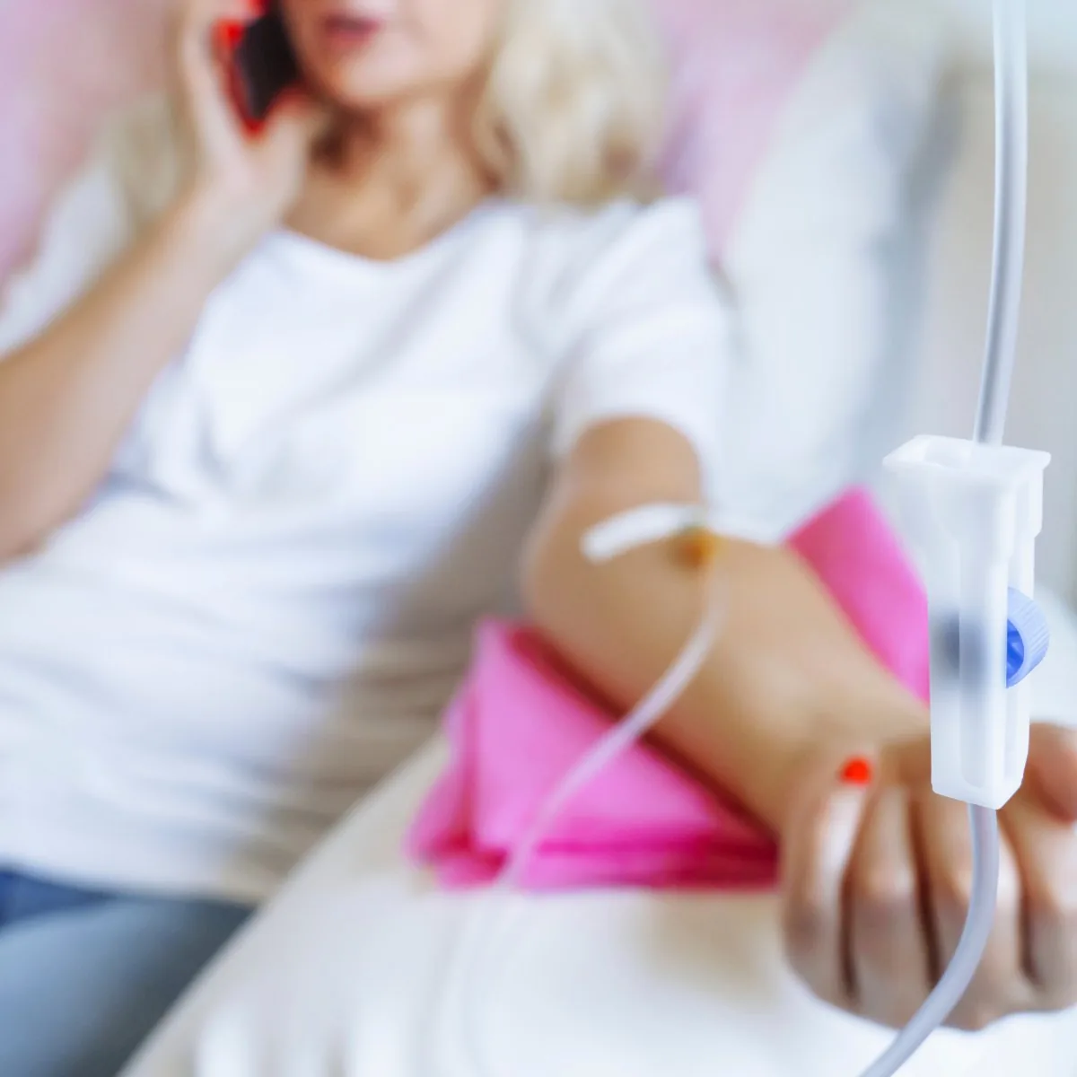 Wellness infusion setup for future IV therapy offerings at Forever Glow Aesthetics & Wellness in Leander, Texas