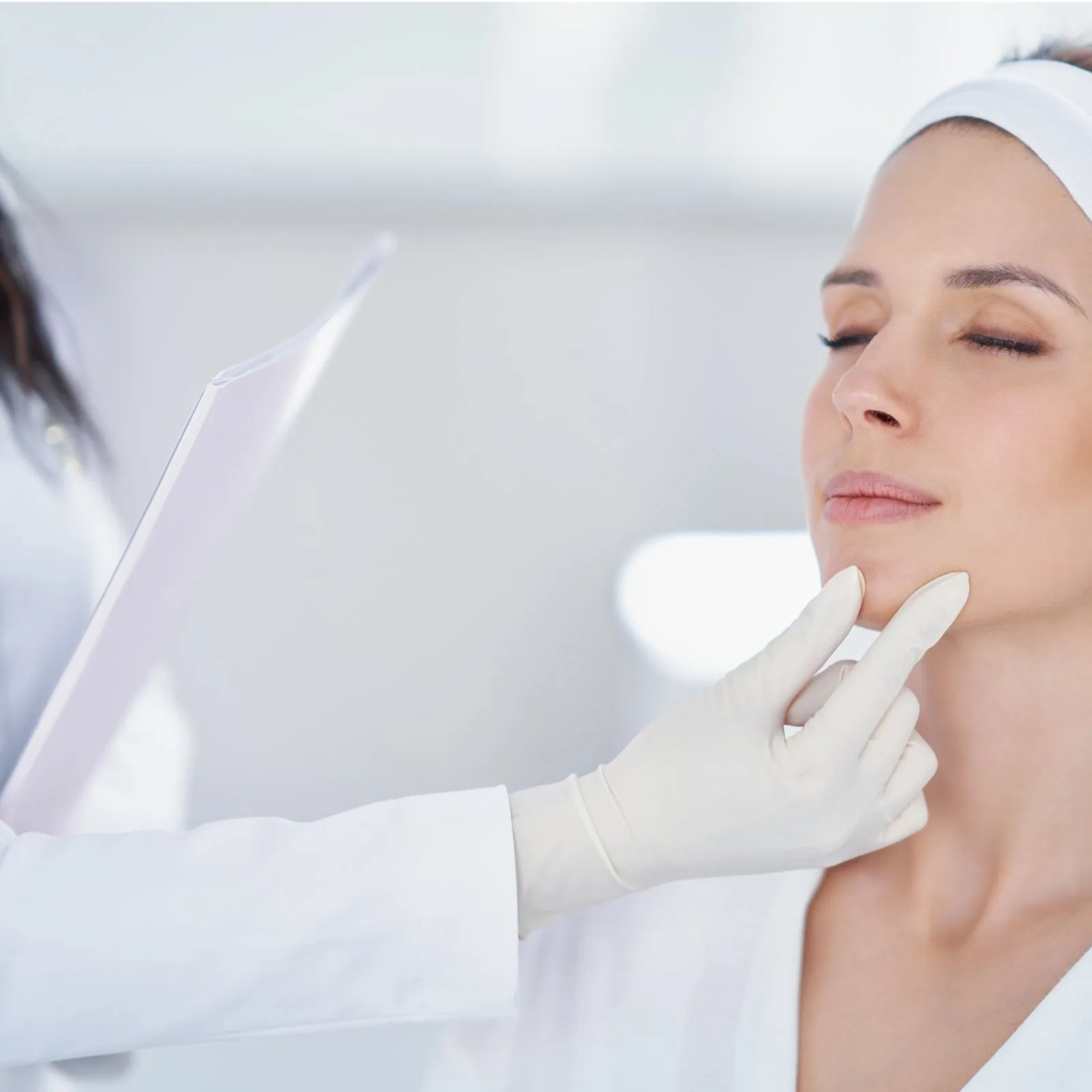 Masseter Botox before reference image at Forever Glow Aesthetics & Wellness in Leander, TX
